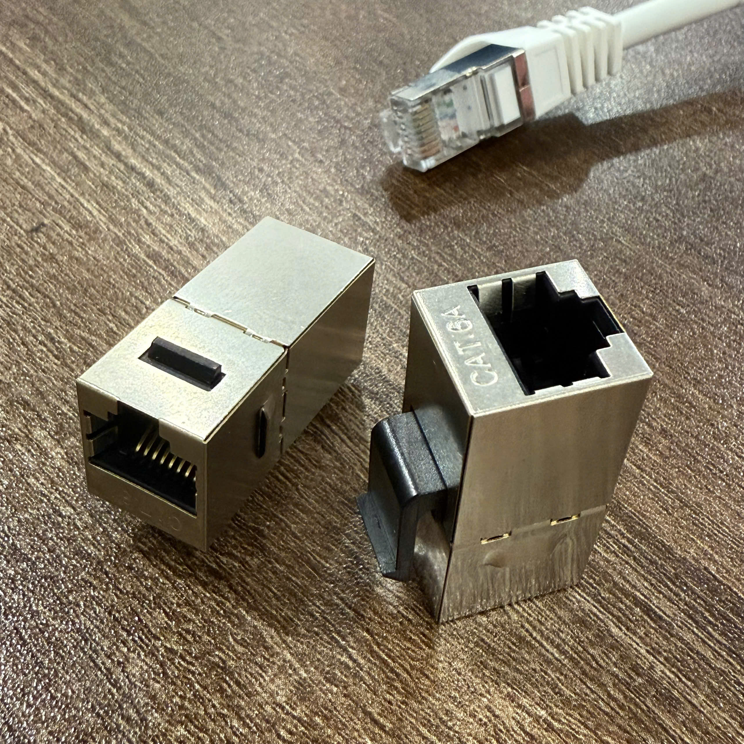 Nhân đấu nối RJ45-RJ45 CAT6A STP Shielded có chống nhiễu (100/1000) Ancomteck, ACT-6A-88